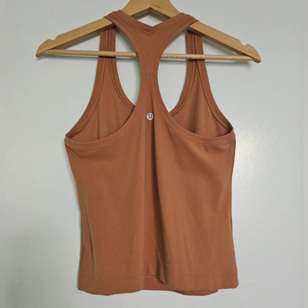 Lululemon Cool Racerback II *Shorter Length Desert Sun Sz 4/6? Tank - Picture 5 of 9